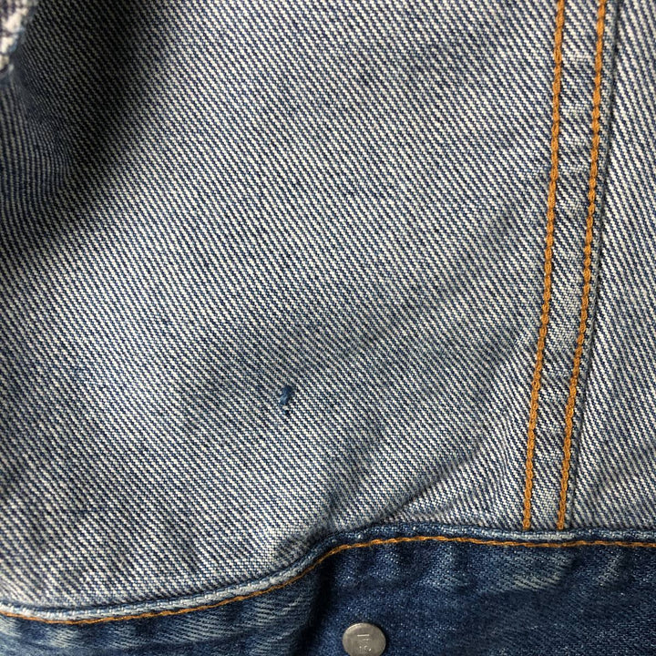 Vintage 1980'S Levi's 610-0209 denim jacket, size XL, women's cotton blue type Vintage Second Hand