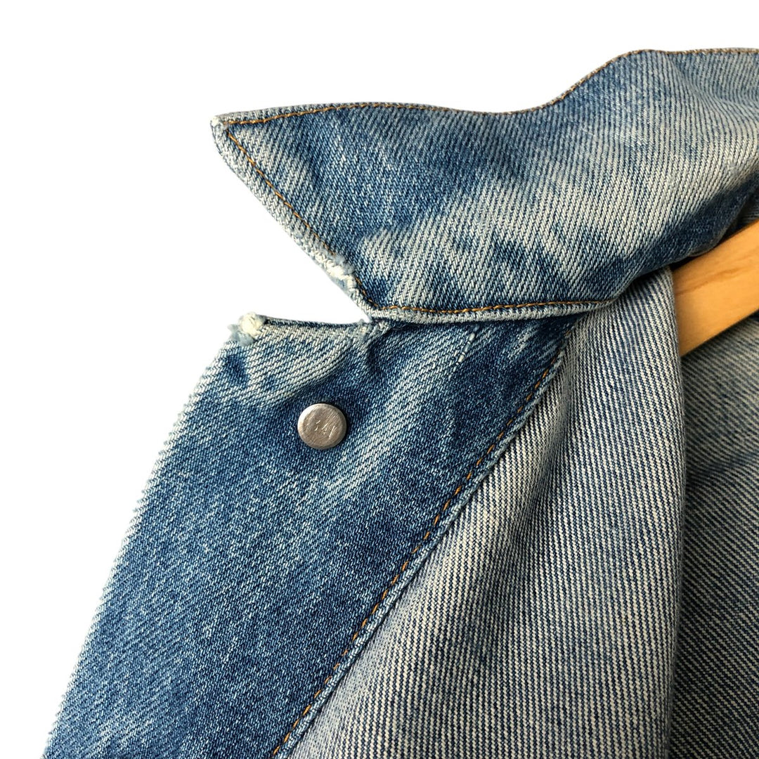 Vintage 1980'S Levi's 610-0209 denim jacket, size XL, women's cotton blue type Vintage Second Hand