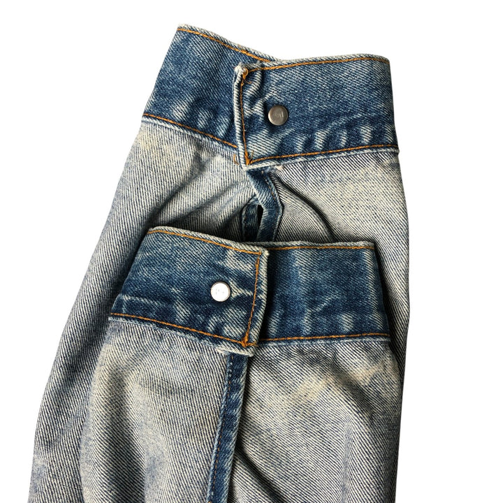Vintage 1980'S Levi's 610-0209 denim jacket, size XL, women's cotton blue type Vintage Second Hand