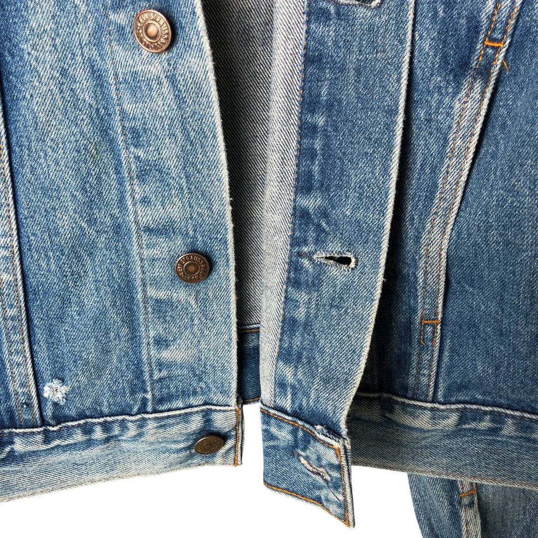 Vintage 1980'S Levi's 610-0209 denim jacket, size XL, women's cotton blue type Vintage Second Hand