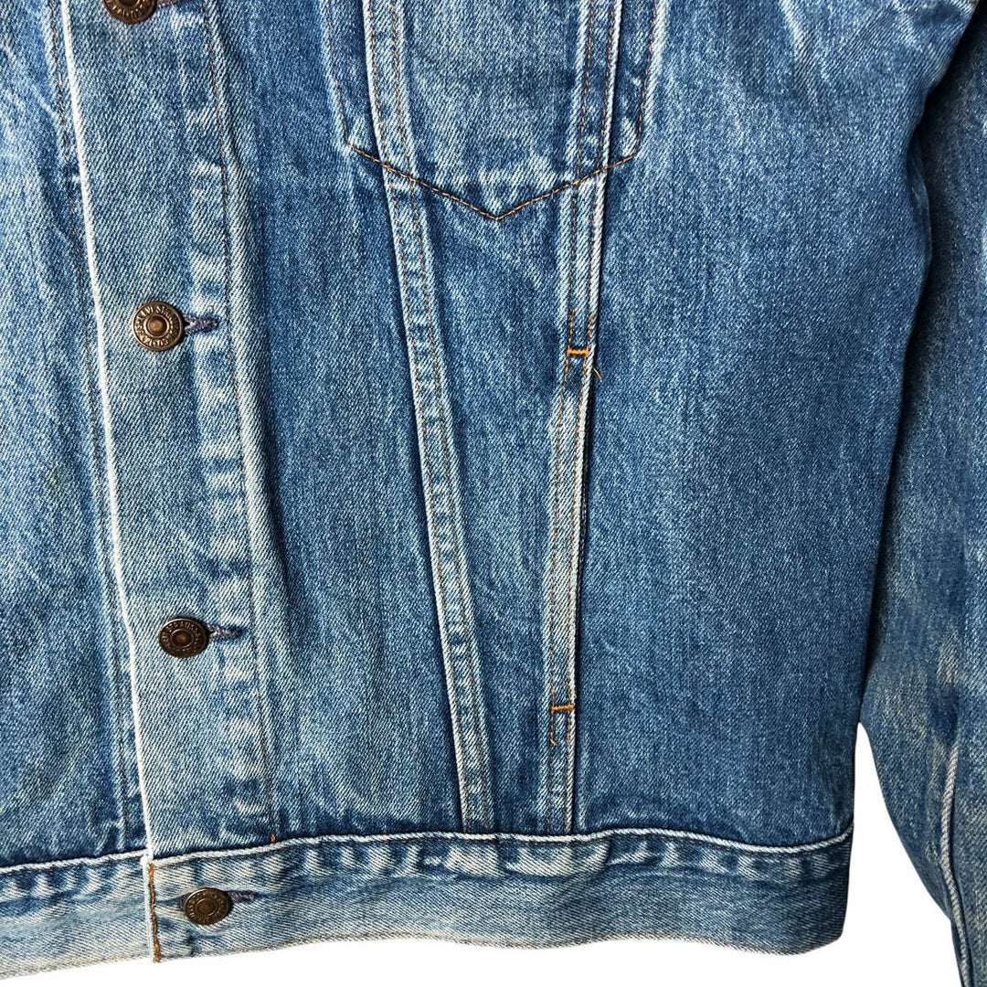 Vintage 1980'S Levi's 610-0209 denim jacket, size XL, women's cotton blue type Vintage Second Hand