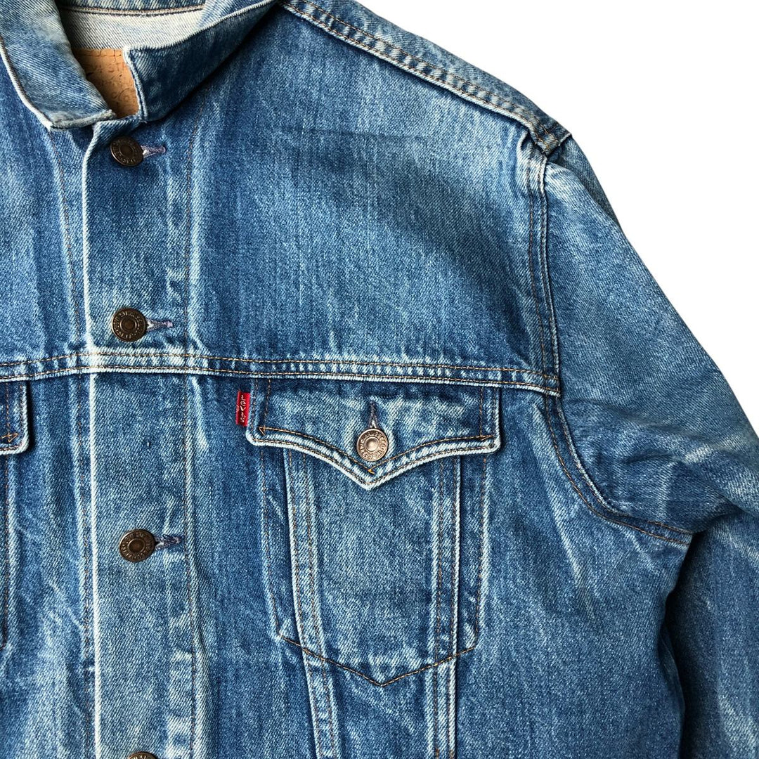 Vintage 1980'S Levi's 610-0209 denim jacket, size XL, women's cotton blue type Vintage Second Hand