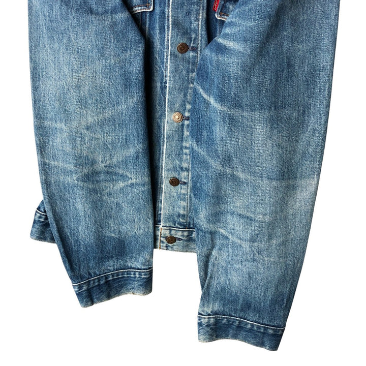 Vintage 1980'S Levi's 610-0209 denim jacket, size XL, women's cotton blue type Vintage Second Hand