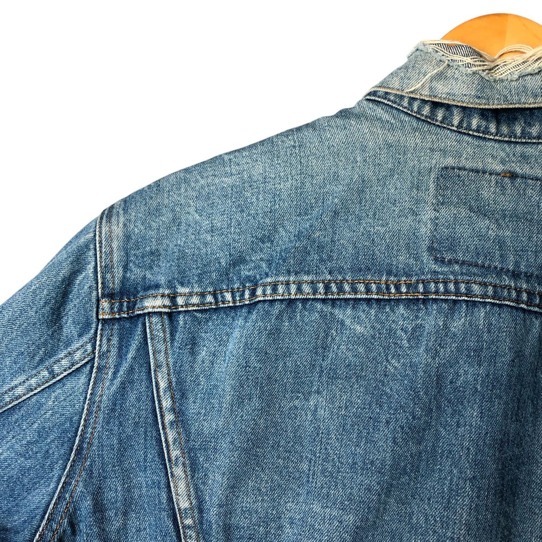 Vintage 1980'S Levi's 610-0209 denim jacket, size XL, women's cotton blue type Vintage Second Hand