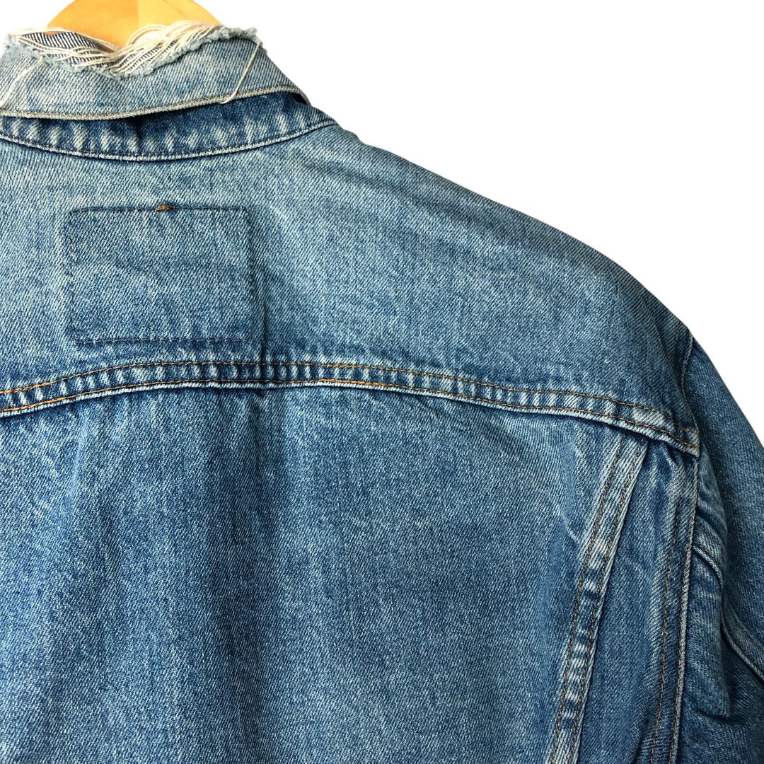 Vintage 1980'S Levi's 610-0209 denim jacket, size XL, women's cotton blue type Vintage Second Hand