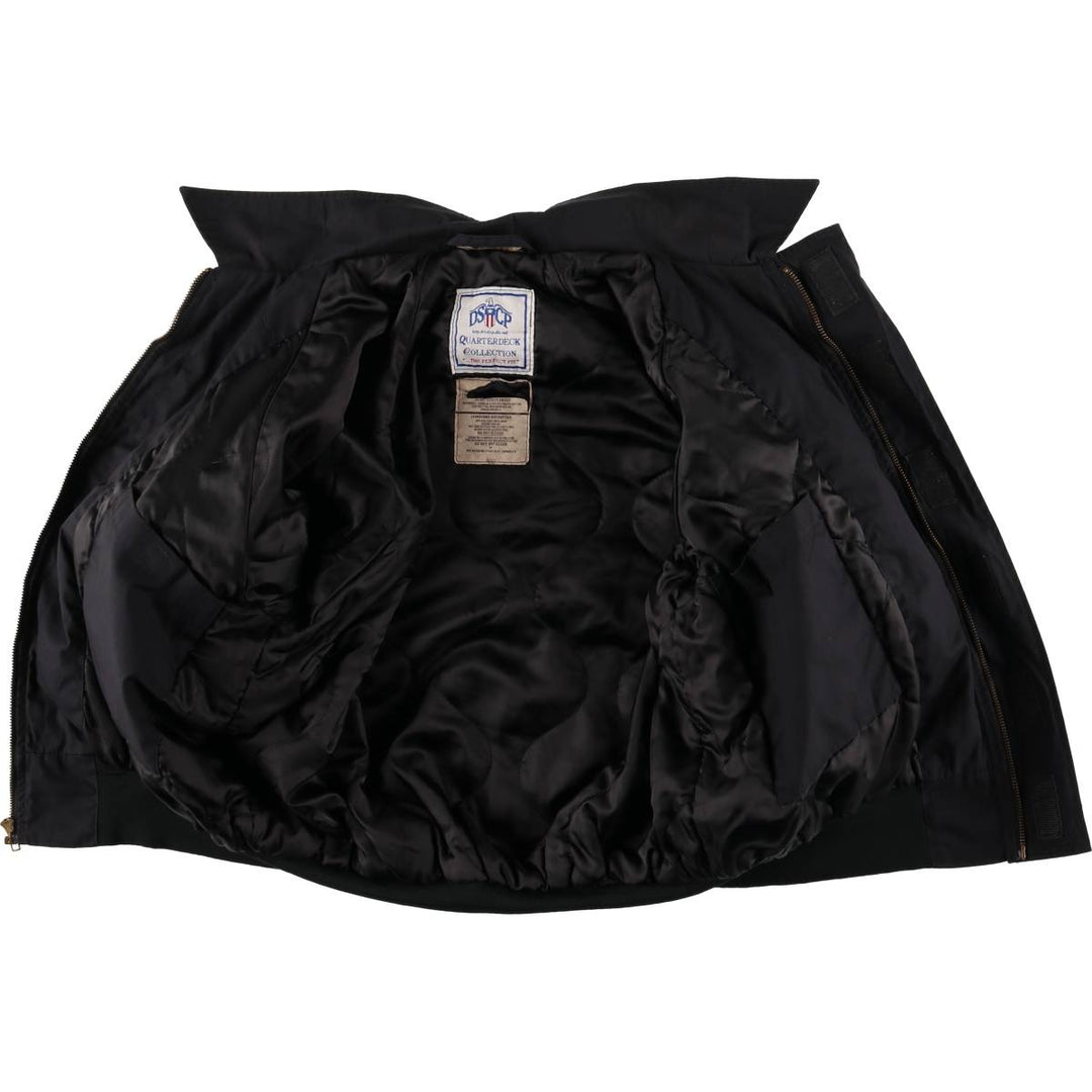 Authentic 2000'S US military DSCP padded military utility jacket, made in the USA, MEDIUM-XXSHORT, men's size M polyester black type Vintage Second Hand