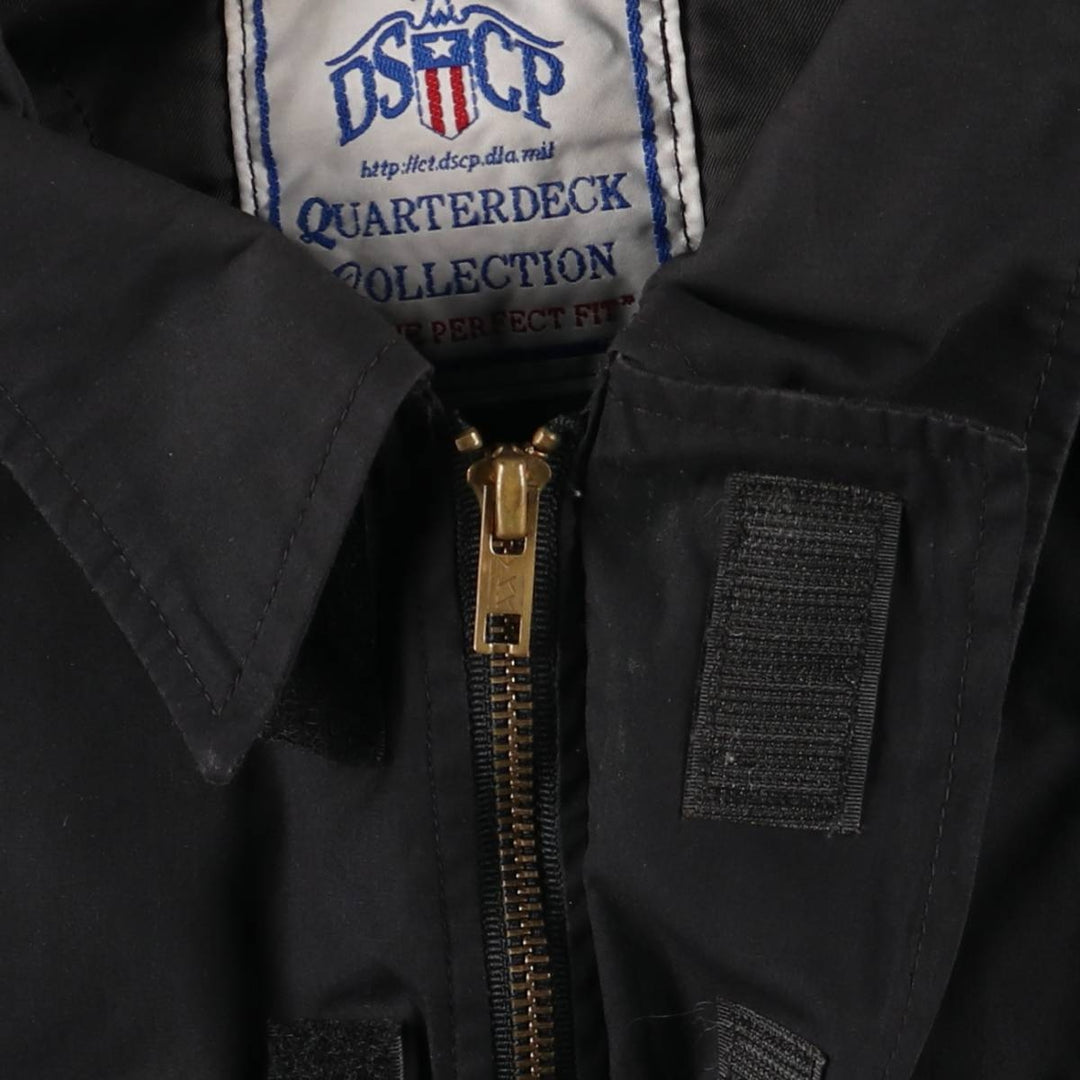 Authentic 2000'S US military DSCP padded military utility jacket, made in the USA, MEDIUM-XXSHORT, men's size M polyester black type Vintage Second Hand