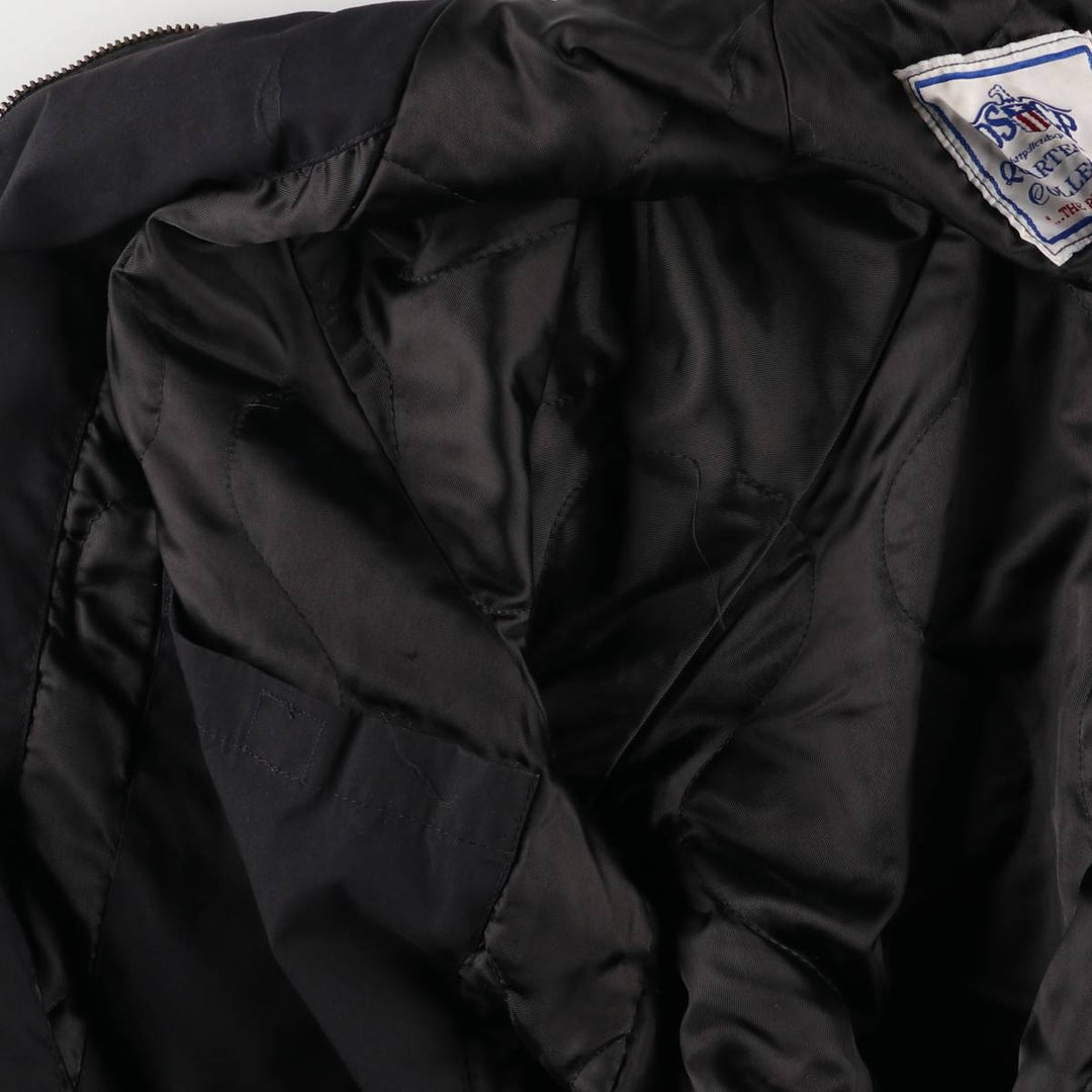 Authentic 2000'S US military DSCP padded military utility jacket, made in the USA, MEDIUM-XXSHORT, men's size M polyester black type Vintage Second Hand