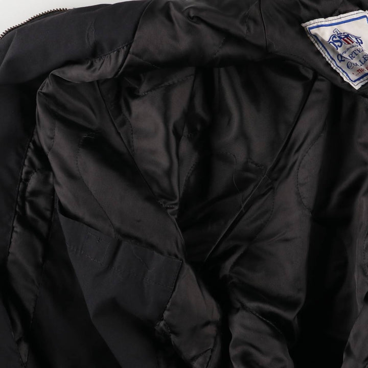 Authentic 2000'S US military DSCP padded military utility jacket, made in the USA, MEDIUM-XXSHORT, men's size M polyester black type Vintage Second Hand