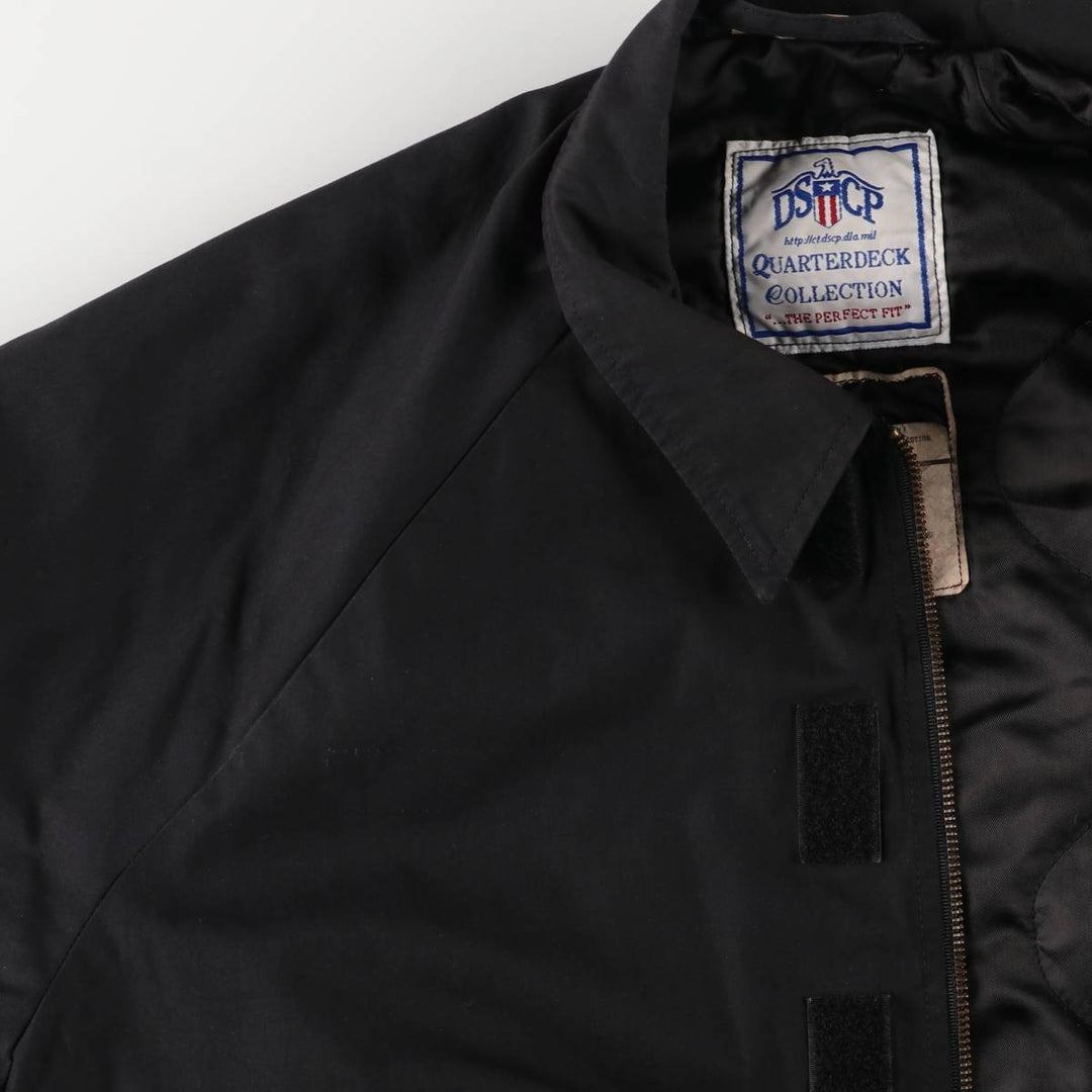 Authentic 2000'S US military DSCP padded military utility jacket, made in the USA, MEDIUM-XXSHORT, men's size M polyester black type Vintage Second Hand