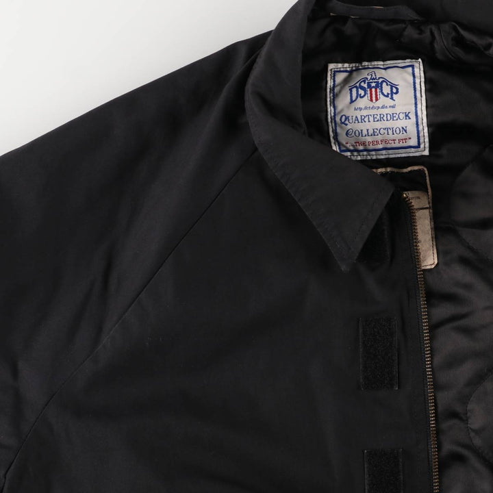 Authentic 2000'S US military DSCP padded military utility jacket, made in the USA, MEDIUM-XXSHORT, men's size M polyester black type Vintage Second Hand