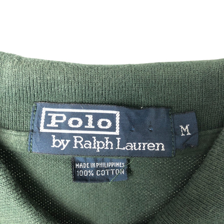 Ralph Lauren POLO by Ralph Lauren short sleeve polo shirt, men's size M cotton green type Vintage Second Hand