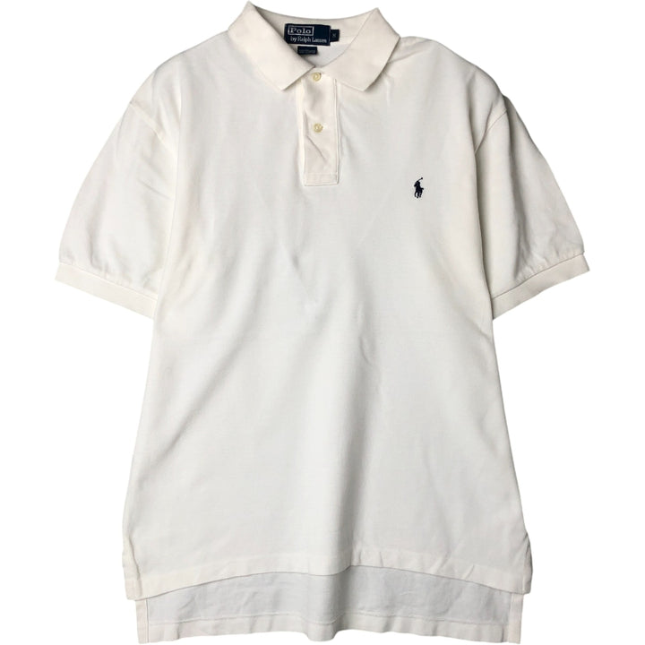 Ralph Lauren POLO by Ralph Lauren short sleeve polo shirt, men's size M cotton white type Vintage Second Hand