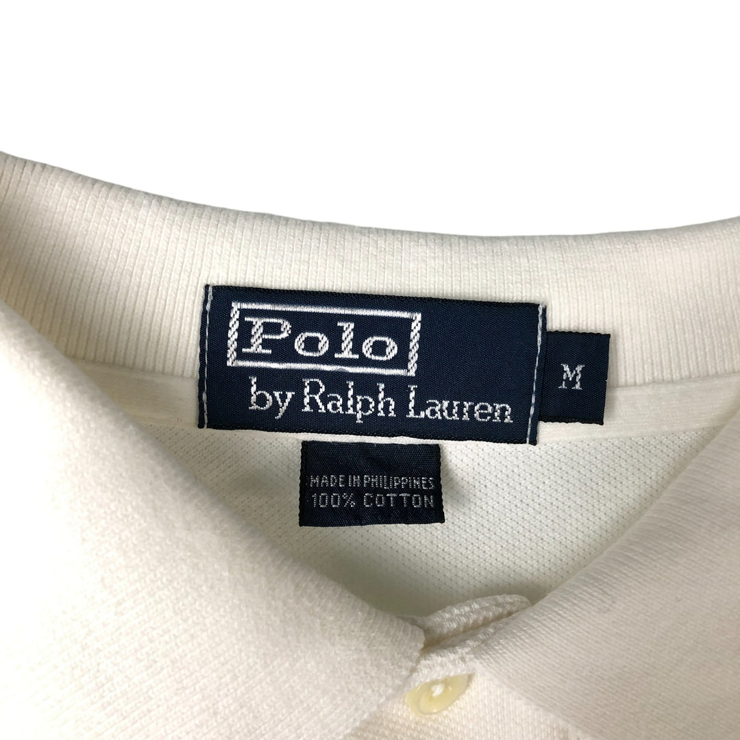 Ralph Lauren POLO by Ralph Lauren short sleeve polo shirt, men's size M cotton white type Vintage Second Hand
