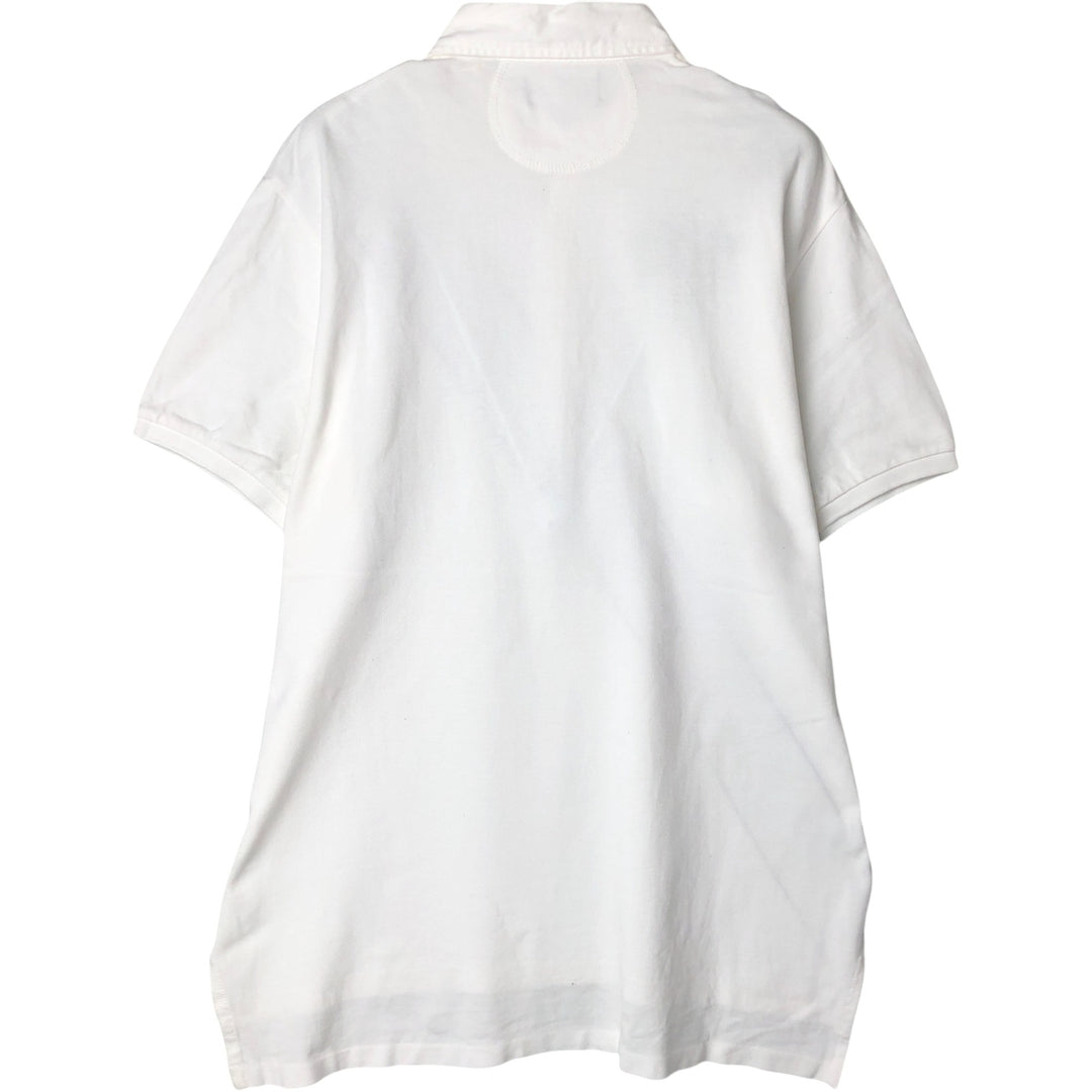 Ralph Lauren Classic Fit short sleeve polo shirt, men's size XL cotton white type Vintage Second Hand