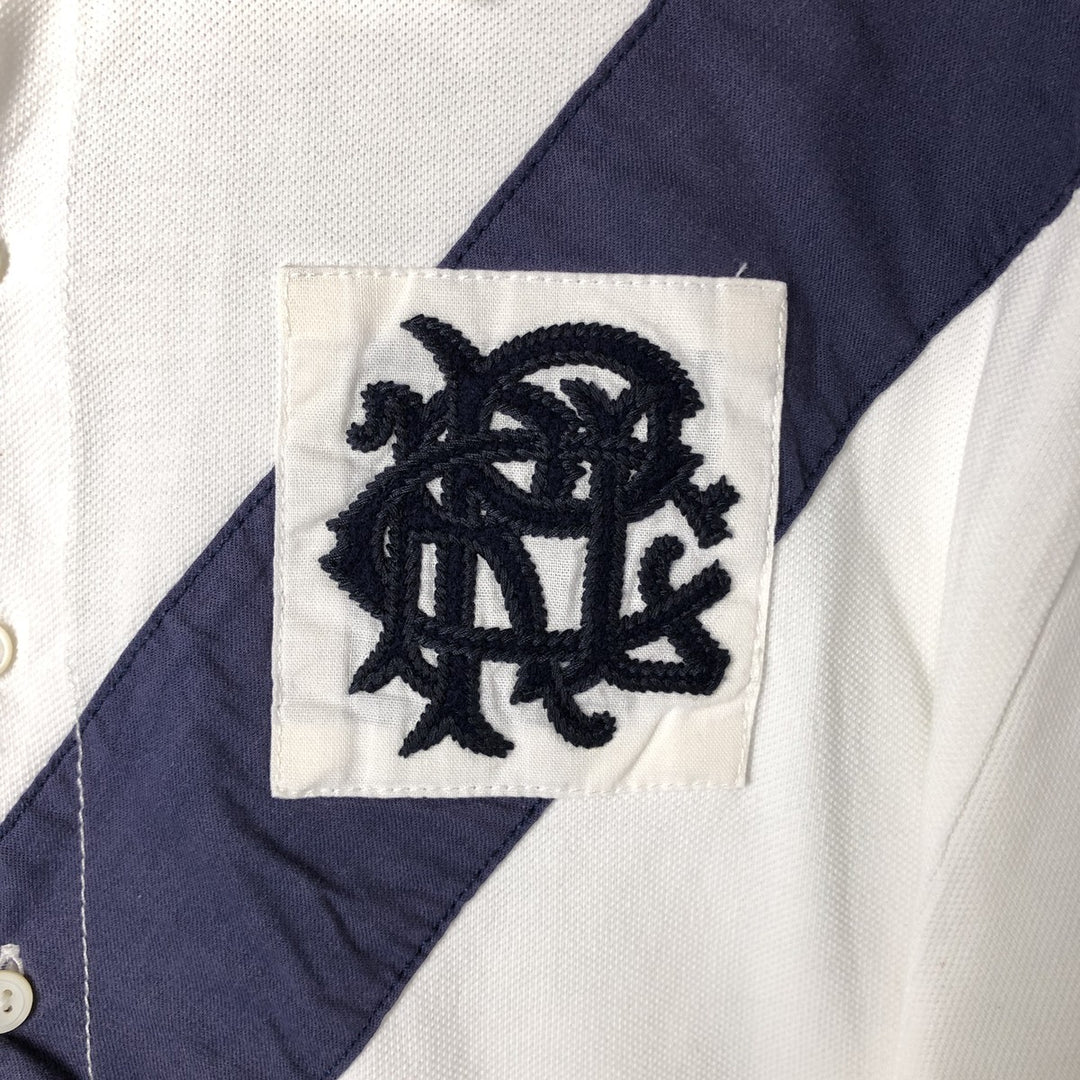 Ralph Lauren Classic Fit short sleeve polo shirt, men's size XL cotton white type Vintage Second Hand