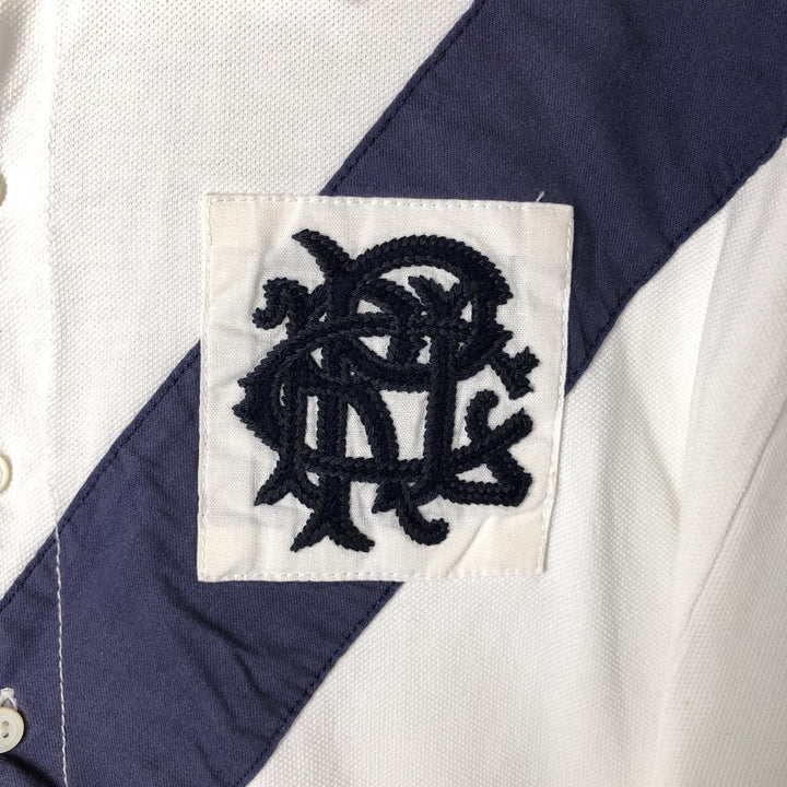 Ralph Lauren Classic Fit short sleeve polo shirt, men's size XL cotton white type Vintage Second Hand
