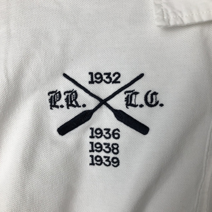 Ralph Lauren Classic Fit short sleeve polo shirt, men's size XL cotton white type Vintage Second Hand