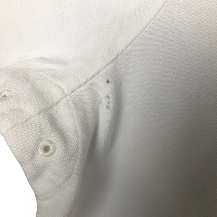 Ralph Lauren Classic Fit short sleeve polo shirt, men's size XL cotton white type Vintage Second Hand