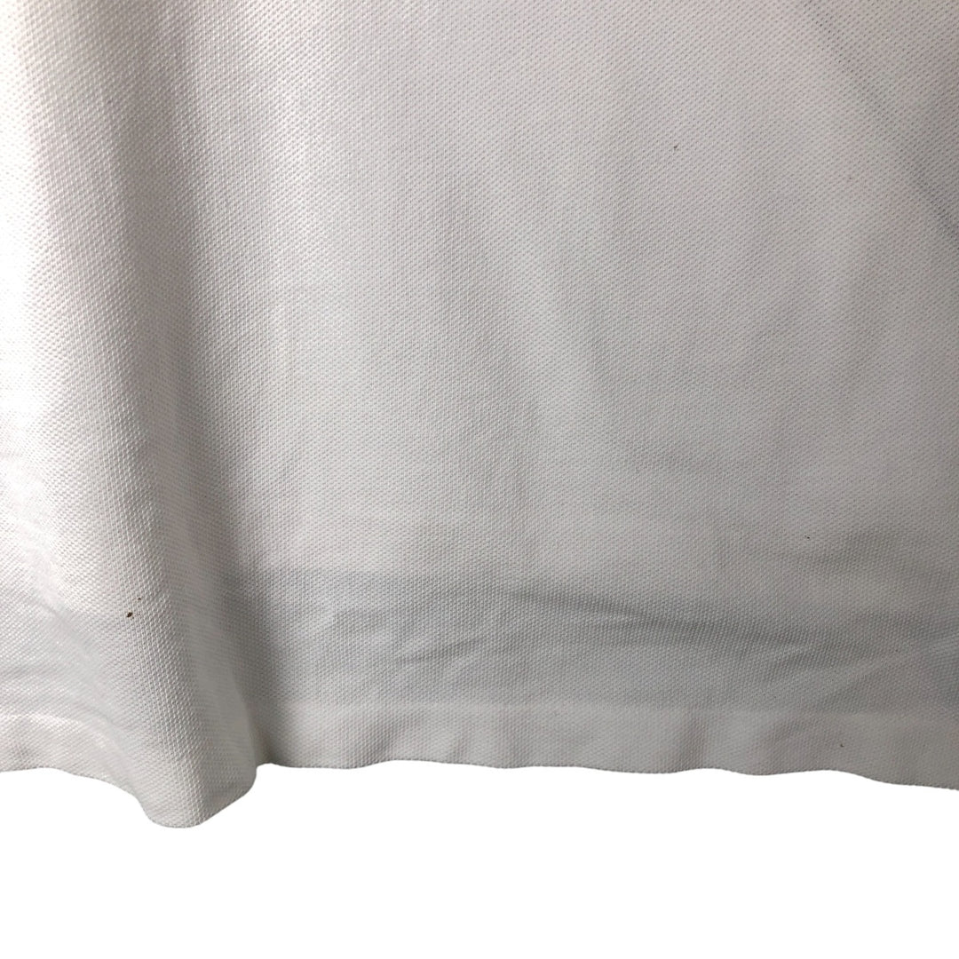 Ralph Lauren Classic Fit short sleeve polo shirt, men's size XL cotton white type Vintage Second Hand