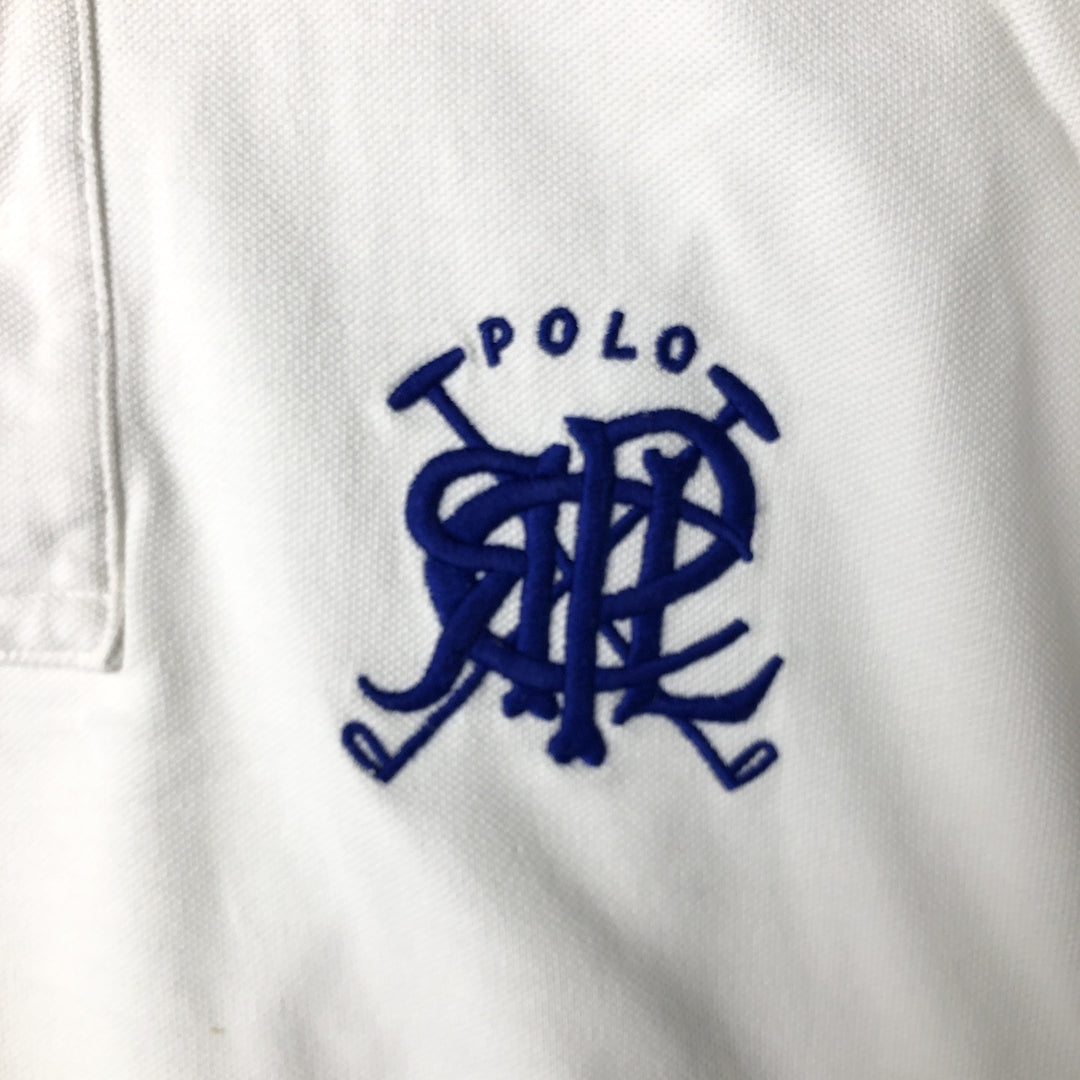 Ralph Lauren POLO by Ralph Lauren short sleeve polo shirt, men's size L cotton white type Vintage Second Hand