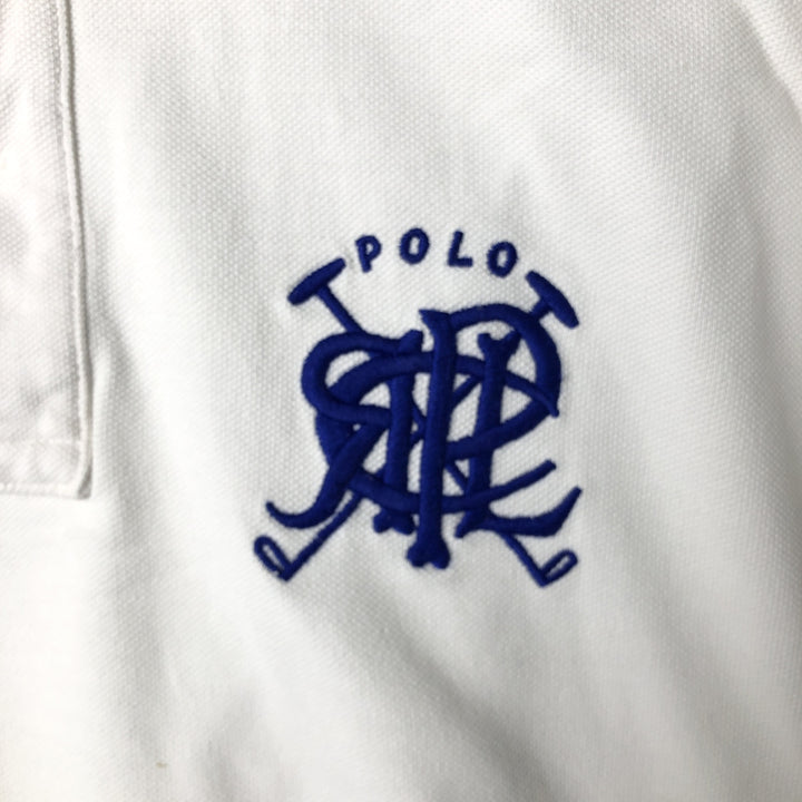 Ralph Lauren POLO by Ralph Lauren short sleeve polo shirt, men's size L cotton white type Vintage Second Hand