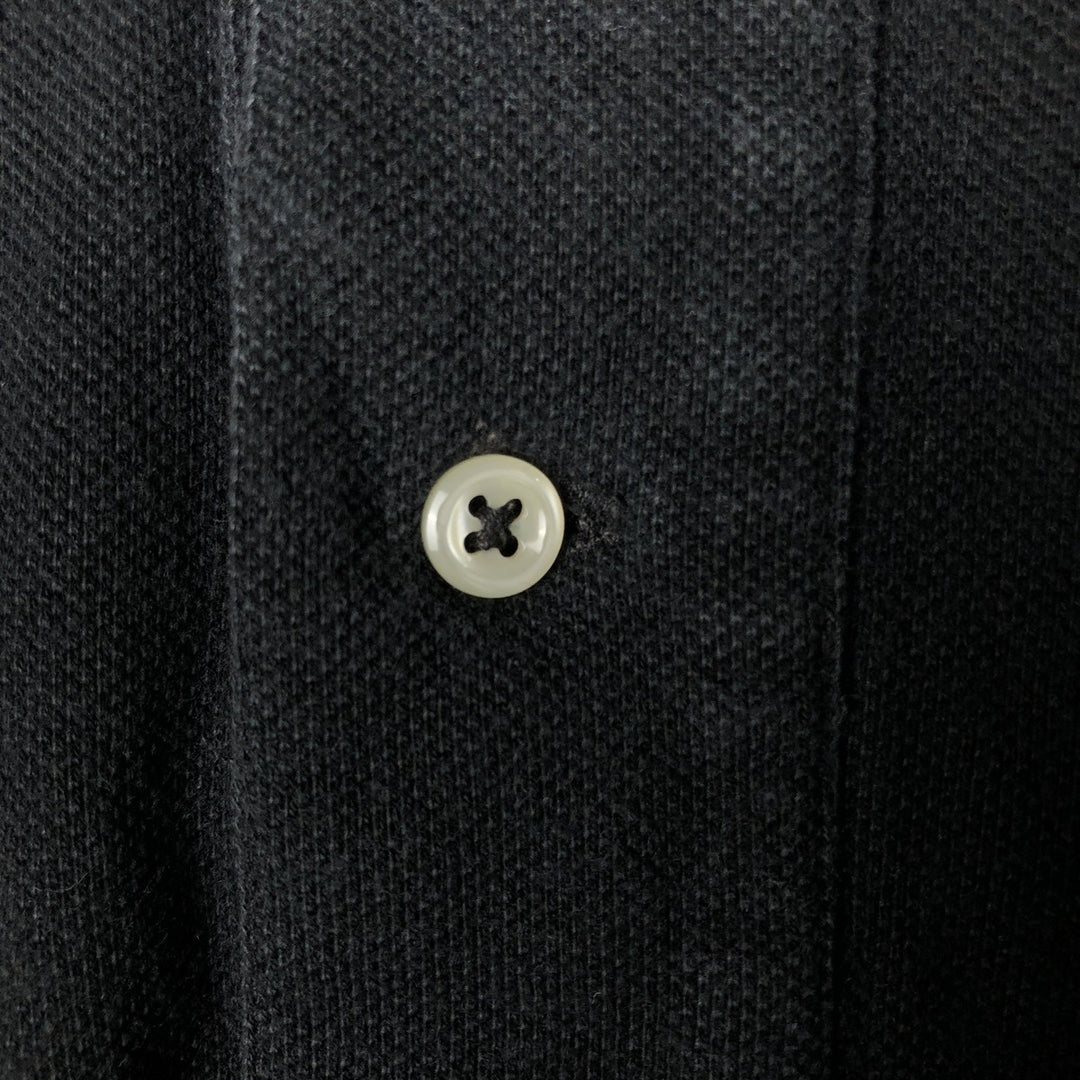 Ralph Lauren POLO by Ralph Lauren short sleeve polo shirt, men's size L cotton black type Vintage Second Hand