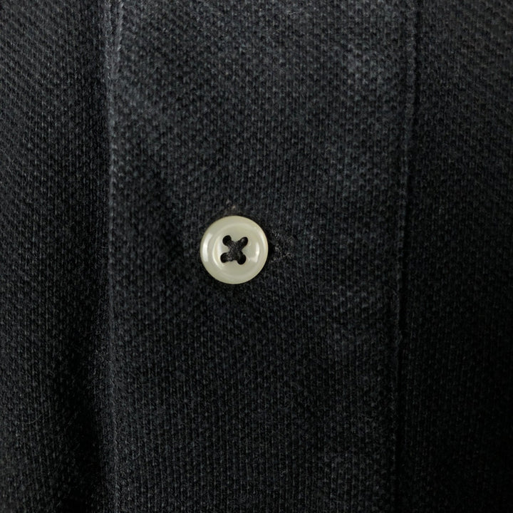 Ralph Lauren POLO by Ralph Lauren short sleeve polo shirt, men's size L cotton black type Vintage Second Hand