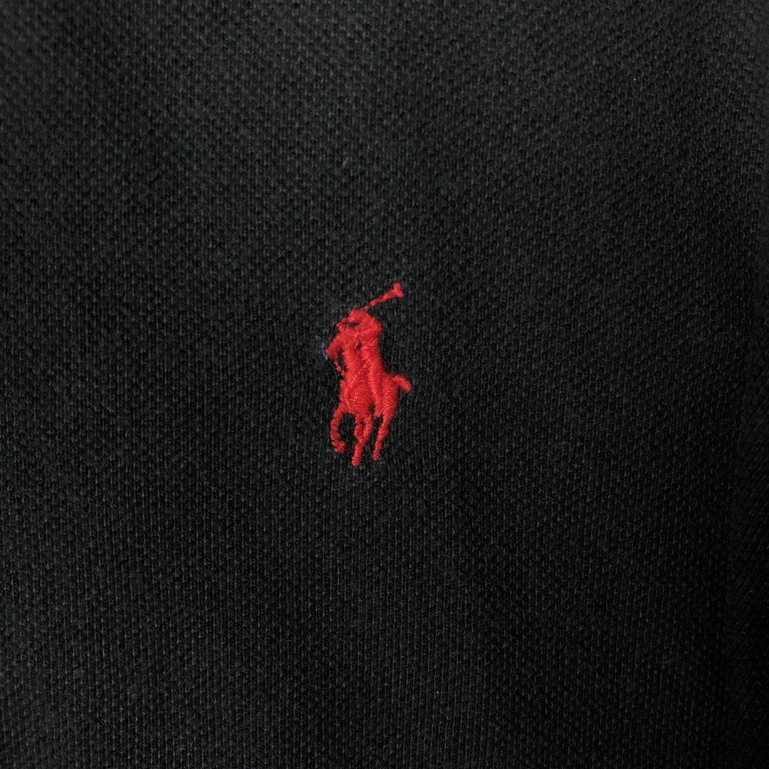 Ralph Lauren POLO by Ralph Lauren short sleeve polo shirt, men's size L cotton black type Vintage Second Hand
