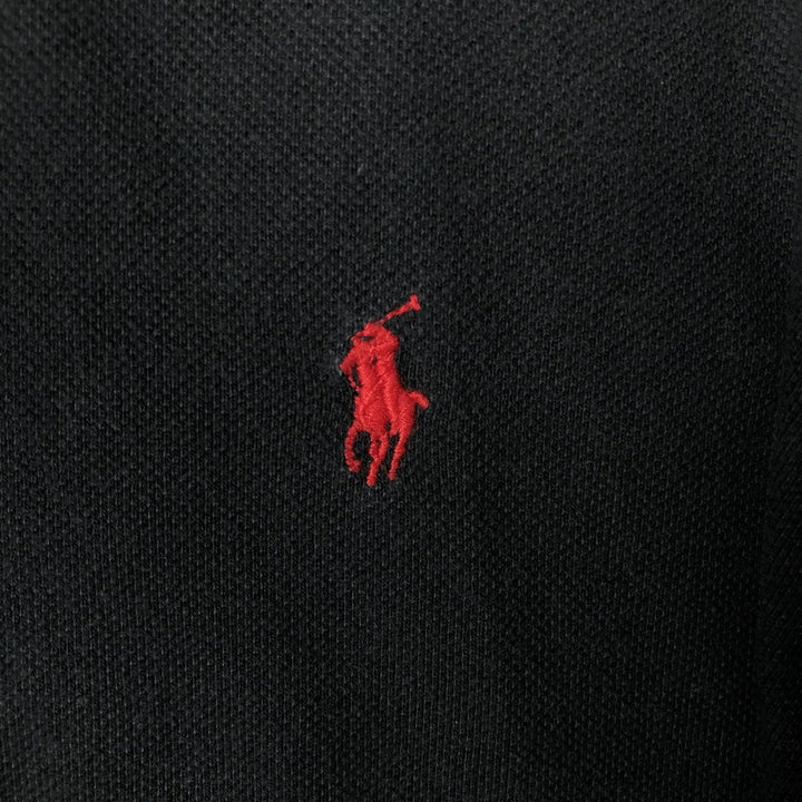 Ralph Lauren POLO by Ralph Lauren short sleeve polo shirt, men's size L cotton black type Vintage Second Hand