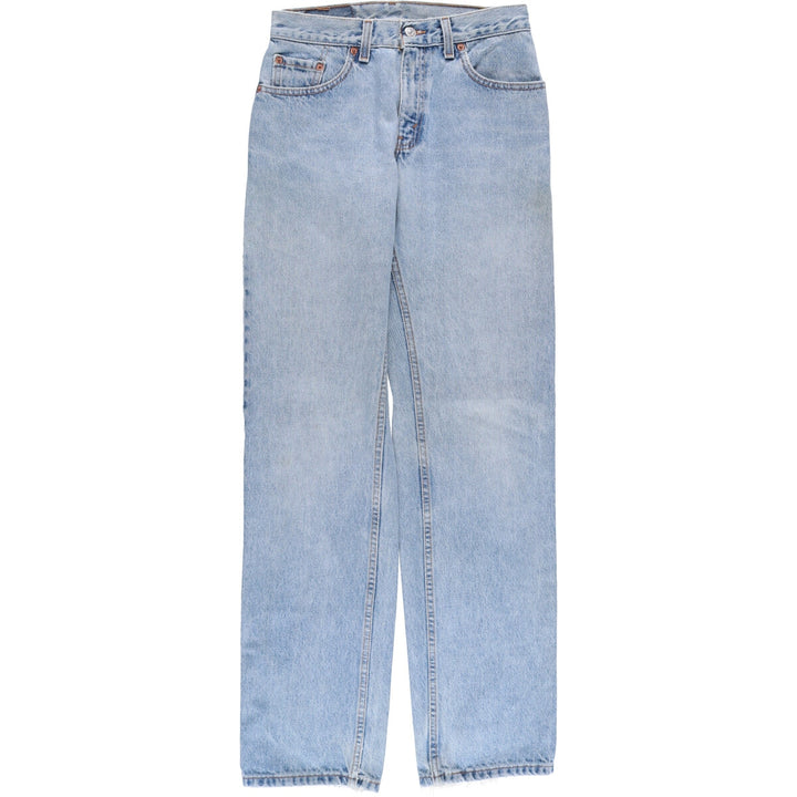 Vintage 90'S Levi's 555 Guy's Fit Low Rise Tapered Denim Pants, Made in USA, Women's Size L (W28) cotton blue type Vintage Second Hand