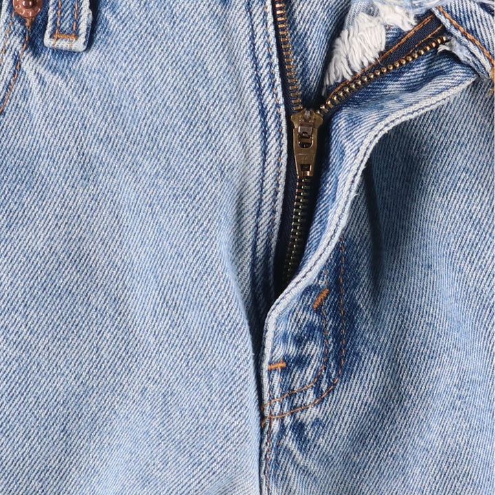 Vintage 90'S Levi's 555 Guy's Fit Low Rise Tapered Denim Pants, Made in USA, Women's Size L (W28) cotton blue type Vintage Second Hand