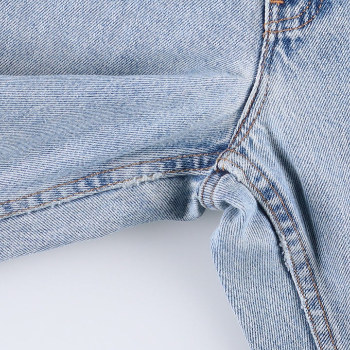 Vintage 90'S Levi's 555 Guy's Fit Low Rise Tapered Denim Pants, Made in USA, Women's Size L (W28) cotton blue type Vintage Second Hand
