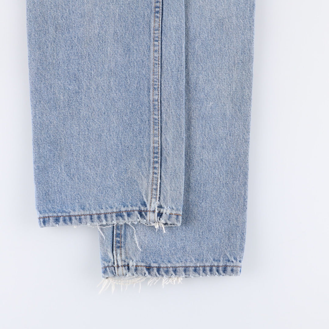 Vintage 90'S Levi's 555 Guy's Fit Low Rise Tapered Denim Pants, Made in USA, Women's Size L (W28) cotton blue type Vintage Second Hand