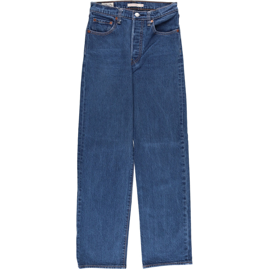 Levi's Premium Rib Cage Straight Denim Pants, Women's Size L (W27) cotton blue type Vintage Second Hand