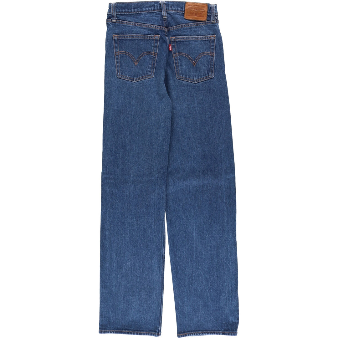 Levi's Premium Rib Cage Straight Denim Pants, Women's Size L (W27) cotton blue type Vintage Second Hand