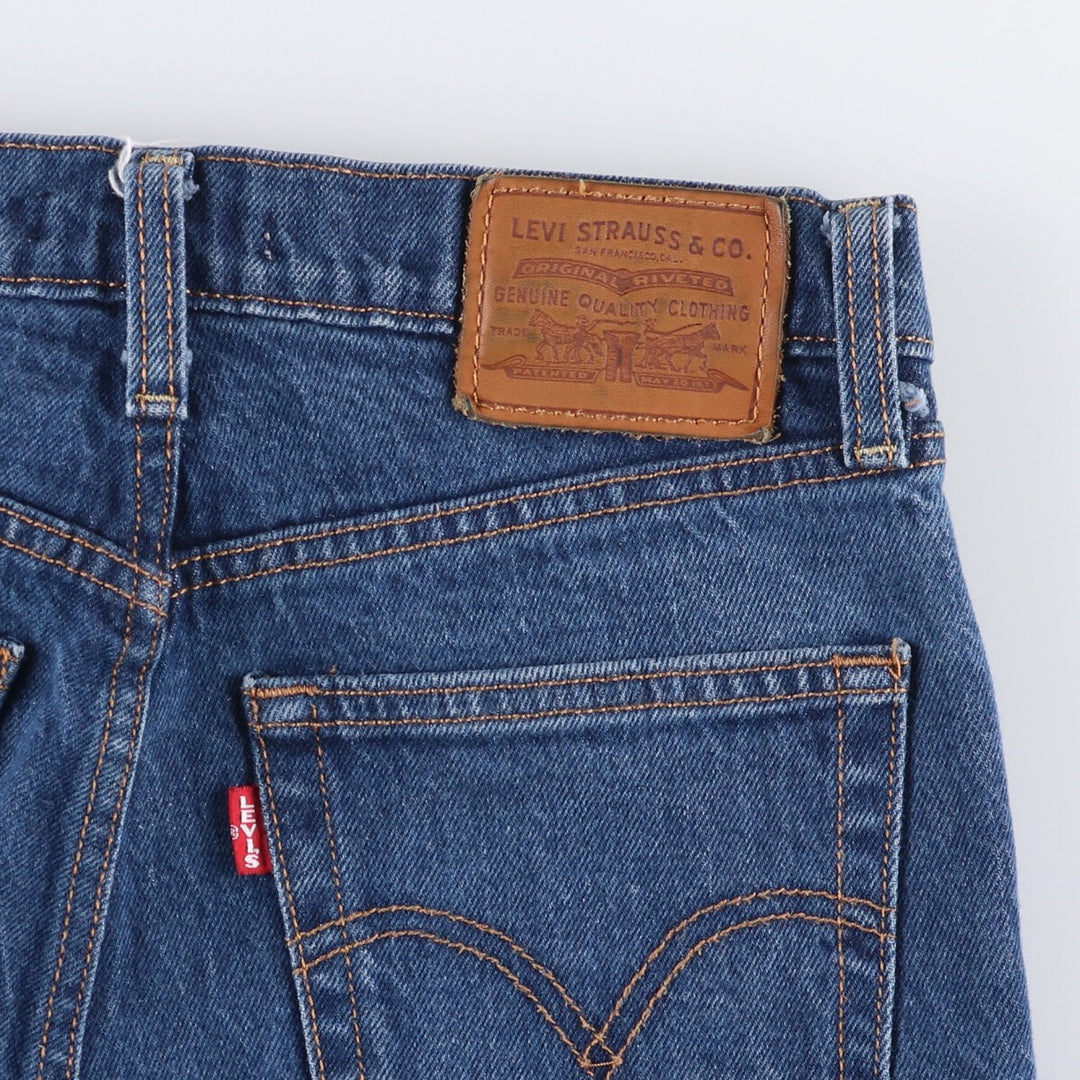 Levi's Premium Rib Cage Straight Denim Pants, Women's Size L (W27) cotton blue type Vintage Second Hand