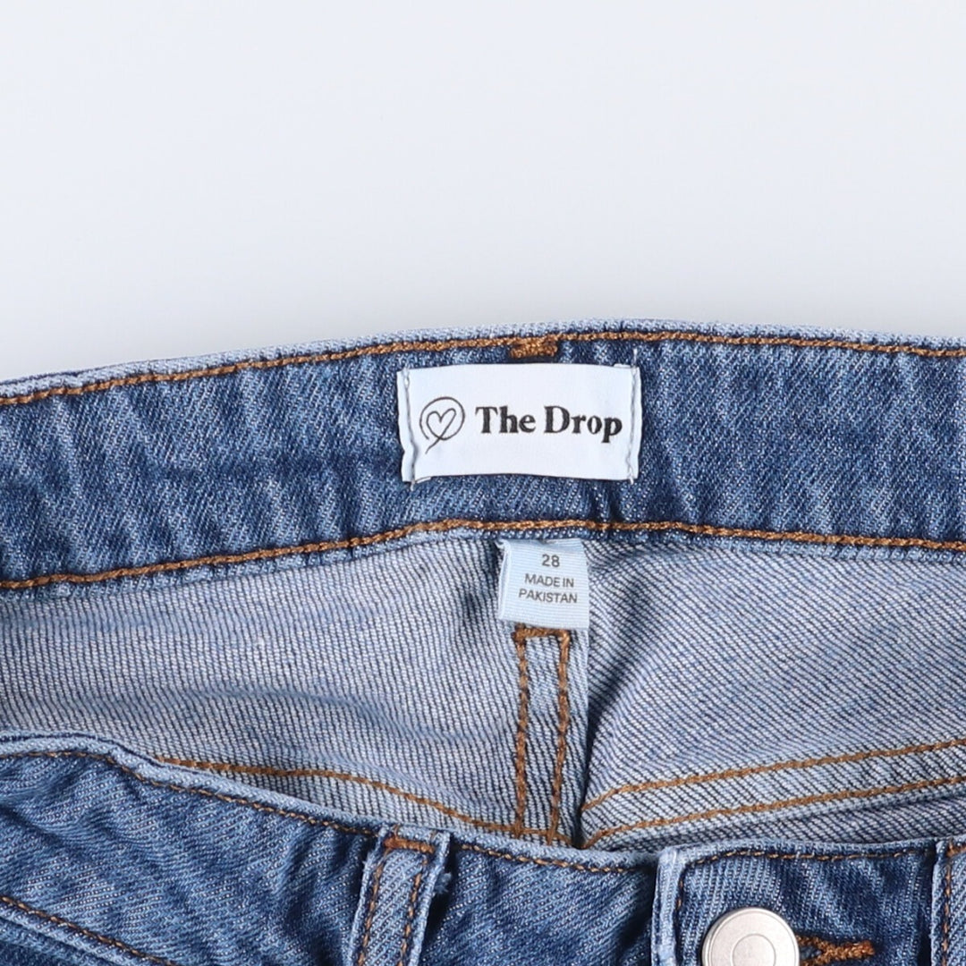The Drop Bell-Bottom Denim Pants, Women's Size L (W28) cotton blue type Vintage Second Hand