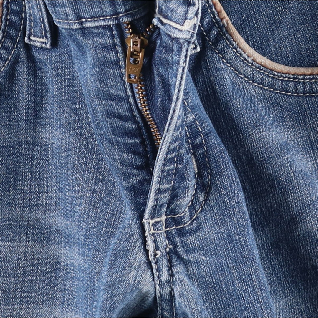 Cruel Girl Low Rize Flare Cut Denim Pants, Women's Size L (W29) cotton blue type Vintage Second Hand