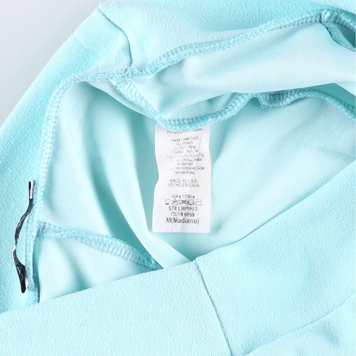 FASHION NOVA Women's Flared Slacks, Made in USA, Size M polyester Blue type light blue Vintage Second Hand