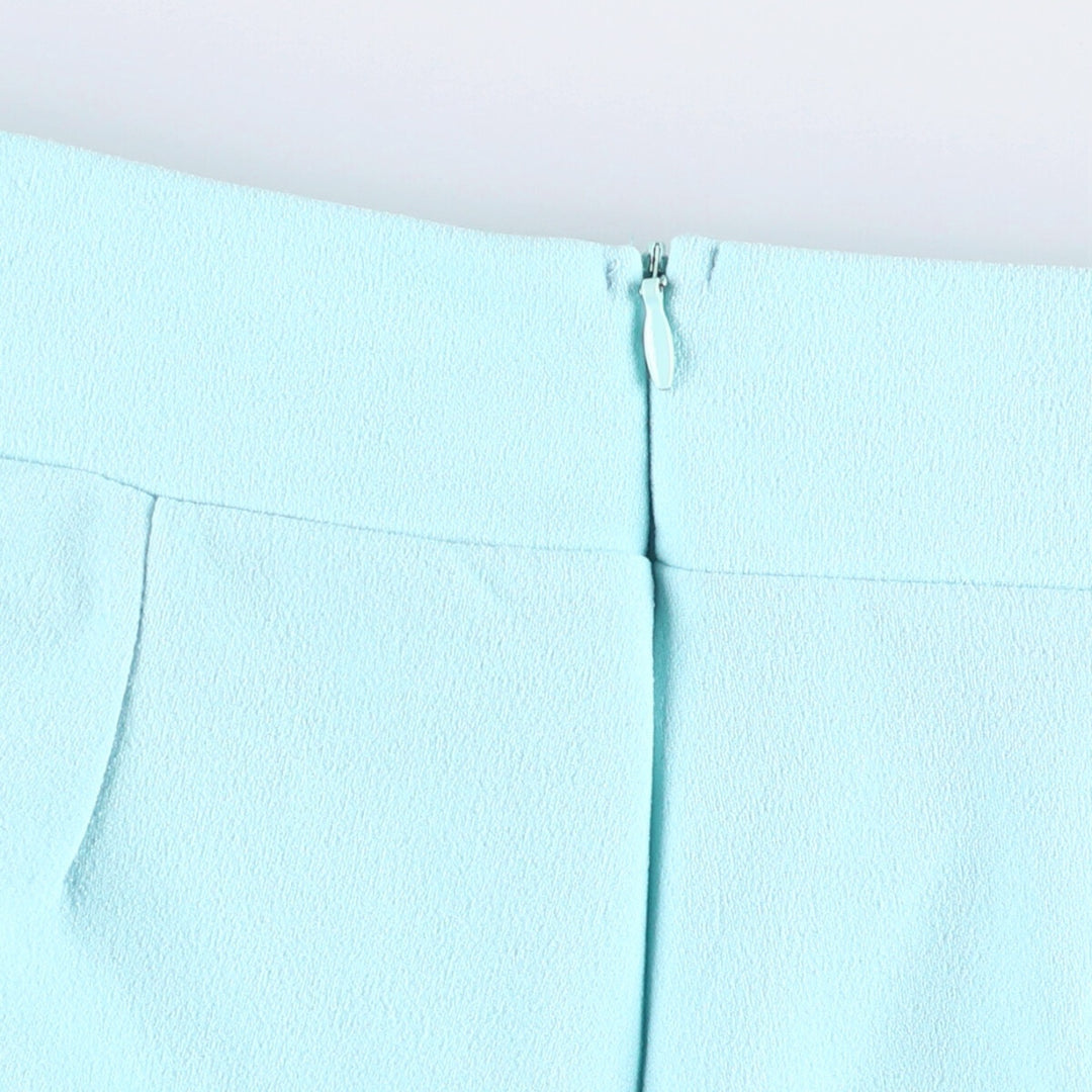 FASHION NOVA Women's Flared Slacks, Made in USA, Size M polyester Blue type light blue Vintage Second Hand