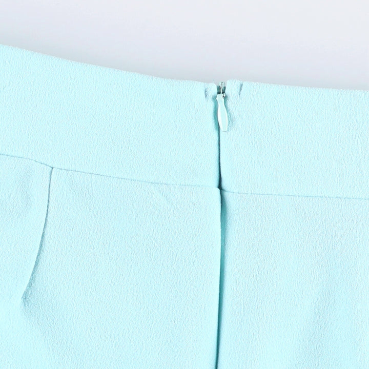 FASHION NOVA Women's Flared Slacks, Made in USA, Size M polyester Blue type light blue Vintage Second Hand