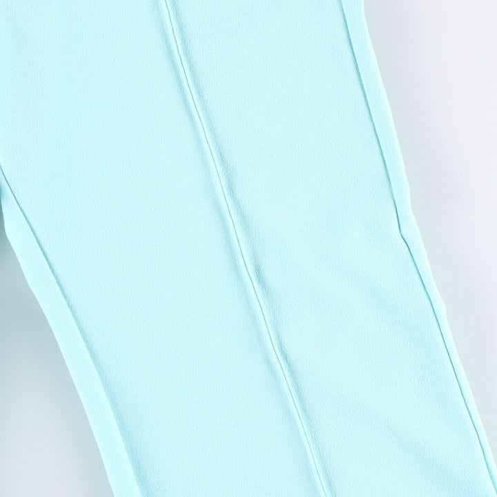 FASHION NOVA Women's Flared Slacks, Made in USA, Size M polyester Blue type light blue Vintage Second Hand