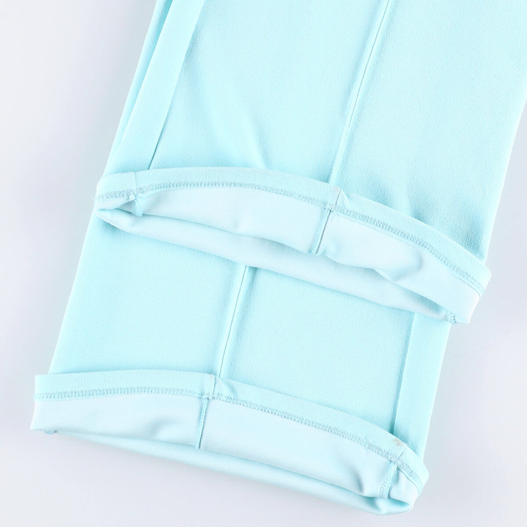 FASHION NOVA Women's Flared Slacks, Made in USA, Size M polyester Blue type light blue Vintage Second Hand