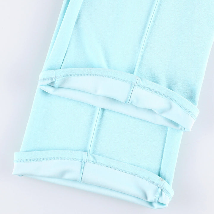 FASHION NOVA Women's Flared Slacks, Made in USA, Size M polyester Blue type light blue Vintage Second Hand