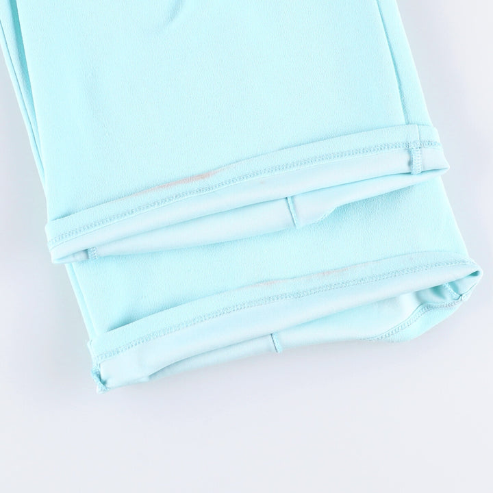 FASHION NOVA Women's Flared Slacks, Made in USA, Size M polyester Blue type light blue Vintage Second Hand