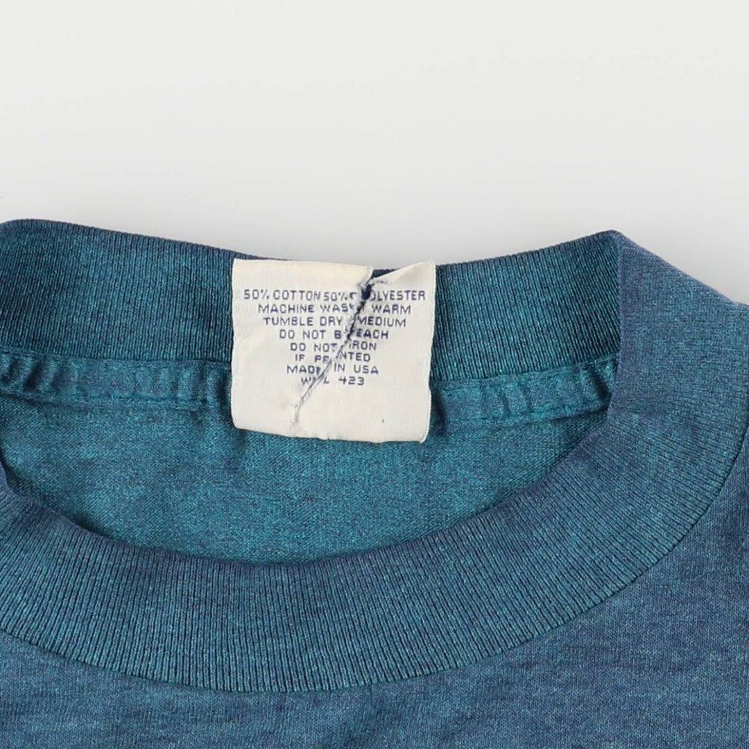 90'S Levi's Short Sleeve Printed T-Shirt, Made in USA, Men's Size Medium, Vintage cotton turquoise blue Vintage Second Hand