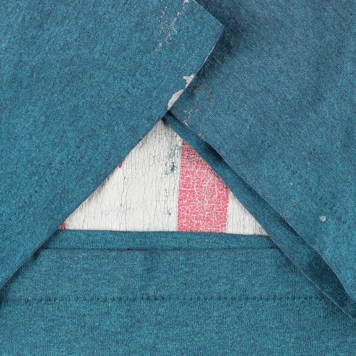 90'S Levi's Short Sleeve Printed T-Shirt, Made in USA, Men's Size Medium, Vintage cotton turquoise blue Vintage Second Hand