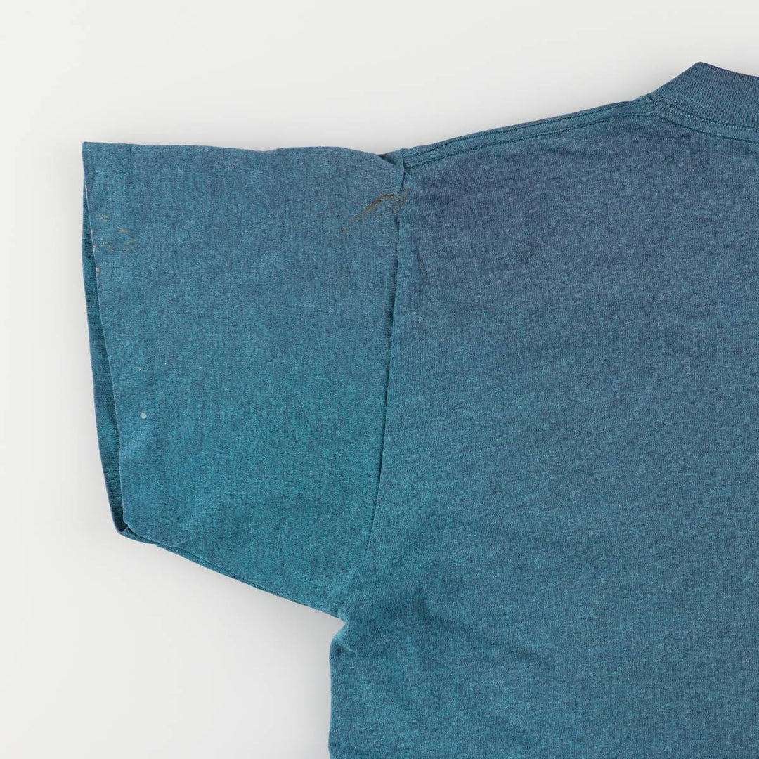 90'S Levi's Short Sleeve Printed T-Shirt, Made in USA, Men's Size Medium, Vintage cotton turquoise blue Vintage Second Hand