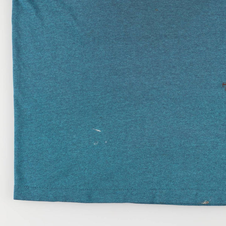 90'S Levi's Short Sleeve Printed T-Shirt, Made in USA, Men's Size Medium, Vintage cotton turquoise blue Vintage Second Hand